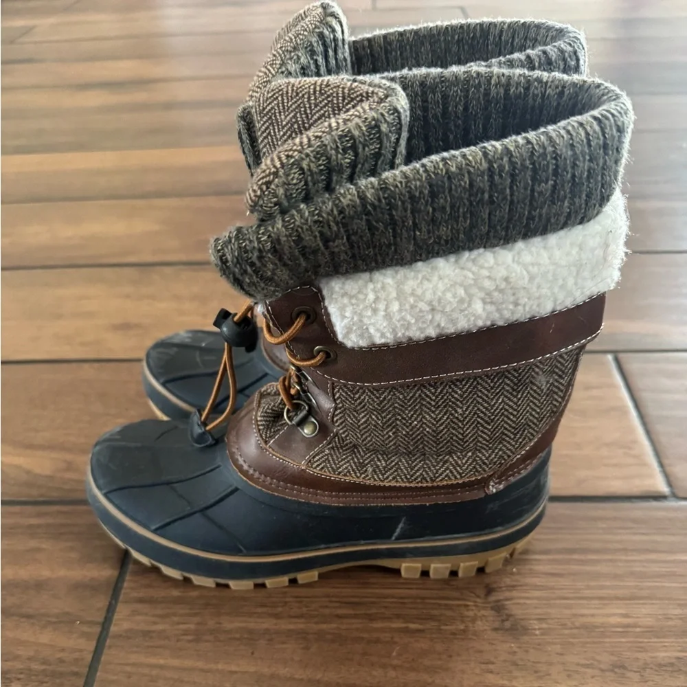 DREAM PAIRS kids Insulated Waterproof Winter Snow Boots size 5